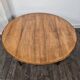 Round rosewood coffee table with adjustable height, Denmark, 1960.