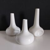 Vintage white ceramic vases