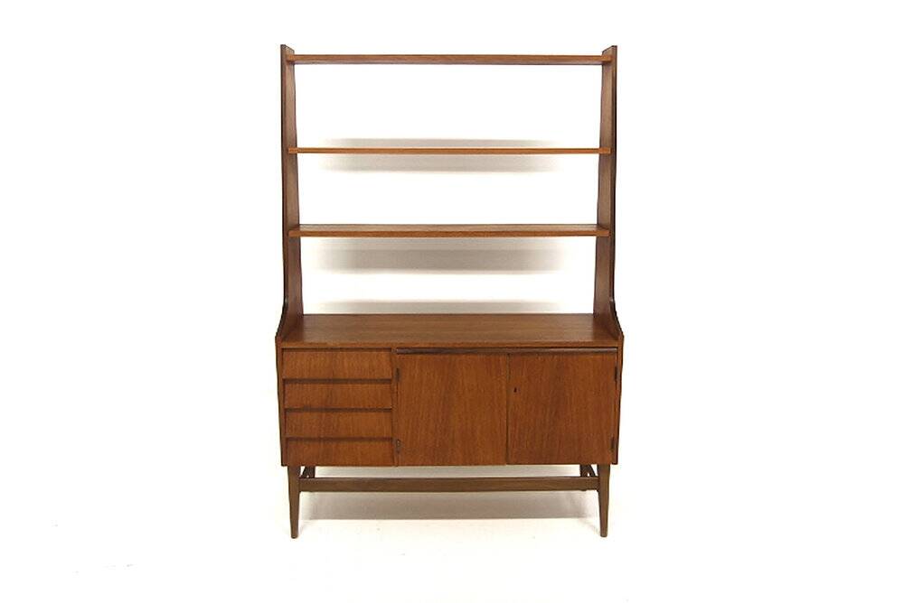 Secrétaire scandinave en teck, Suède, 1960