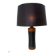 Lampe de table scandinave danoise du milieu du siècle en teck et cuir, années 1950
