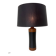 Lampe de table scandinave danoise du milieu du siècle en teck et cuir, années 1950