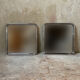 Pair of chrome tube mirrors