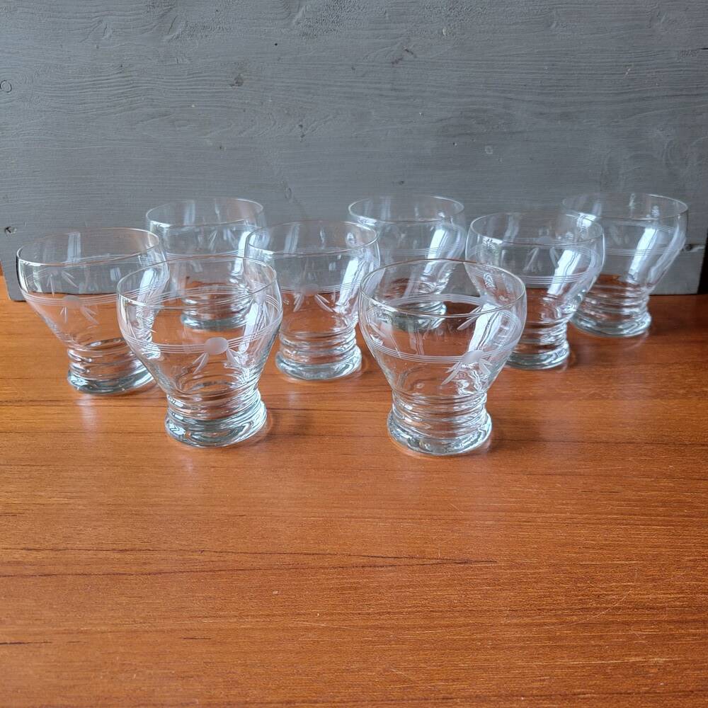 Art Deco Glass Service, 1950s