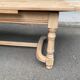 Extendable farmhouse dining table, renovated in raw wood, 270cm
