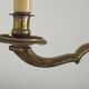 2 Light French Vintage Brass Boulotte Table Lamp With Cream Pleated Shade 5