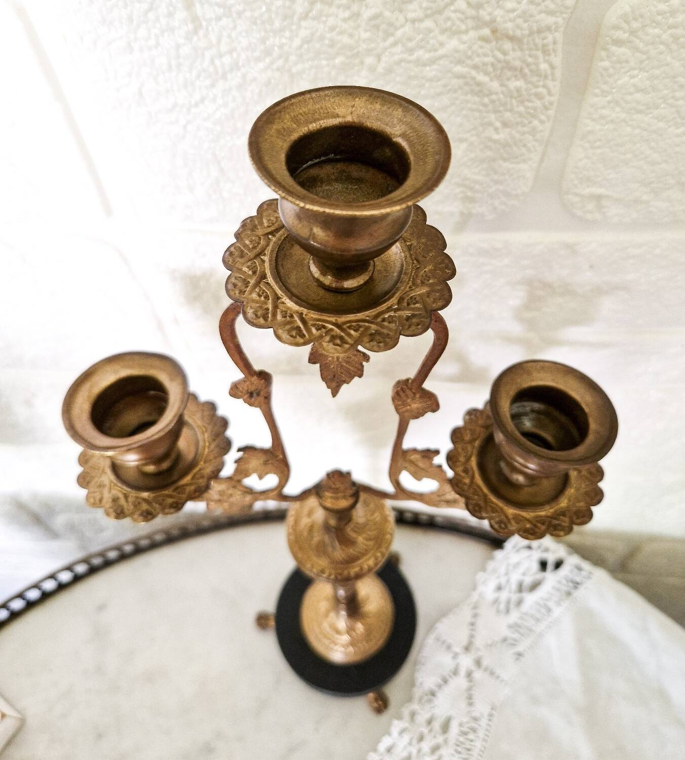 Pair of old XlX th century Napoleon III style candlesticks