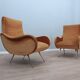 Fauteuils en velours style Lady du milieu du siècle des années 1960