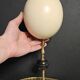 Ostrich Egg, Brass and Black Marble Base (20th century) H: 35 cm | Collection