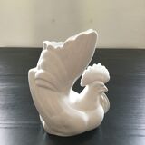White rooster vase