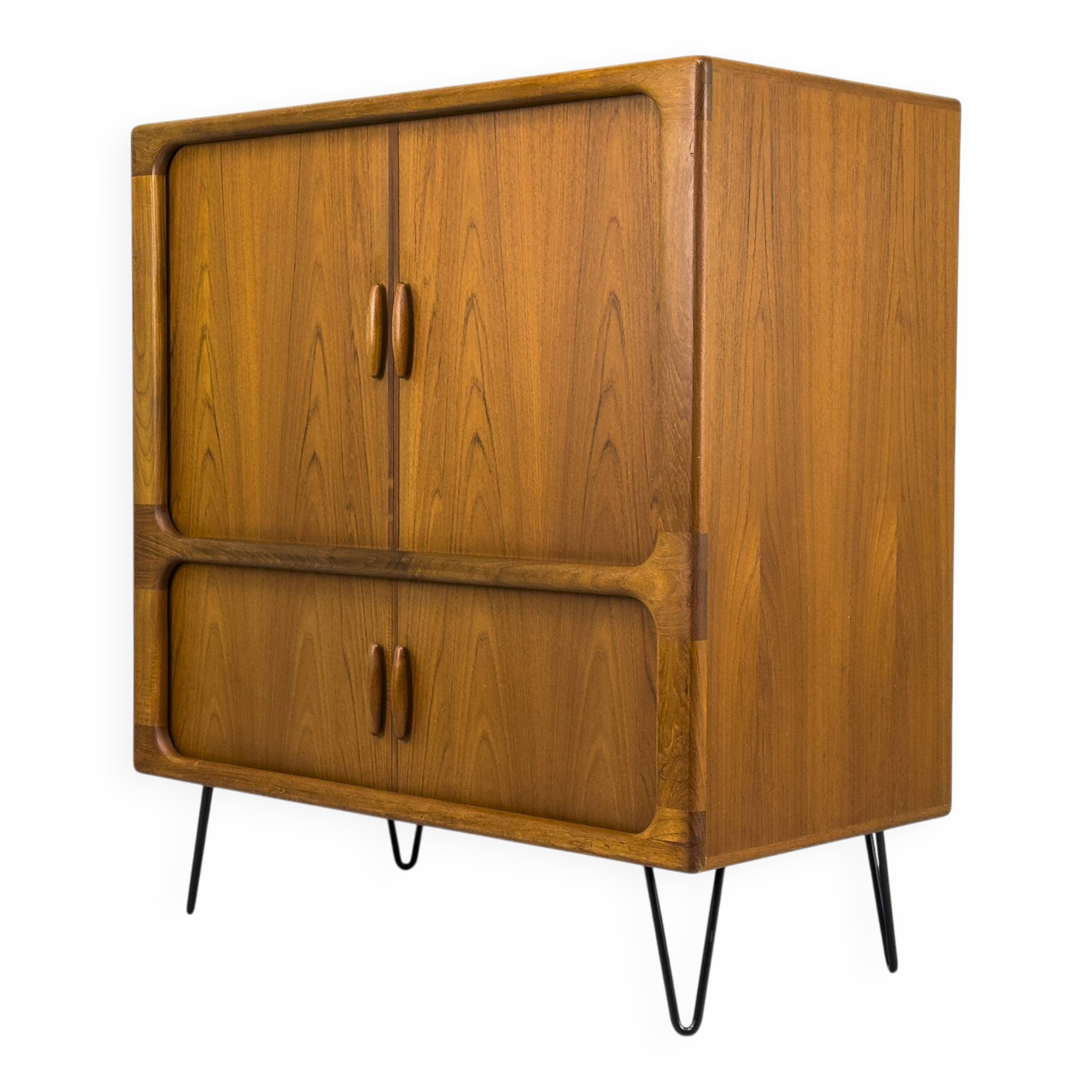 Danish Teak Hi-Fi Sideboard with Tambour Doors from Dyrlund, 1970s