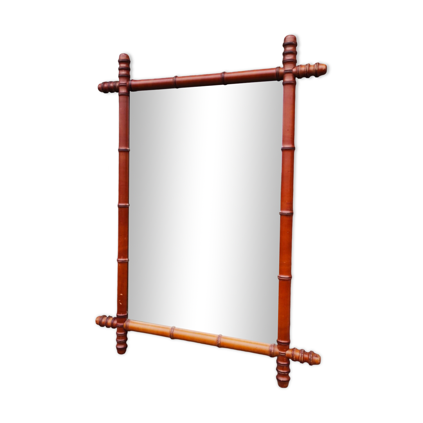 Large antique bamboo mirror 1940