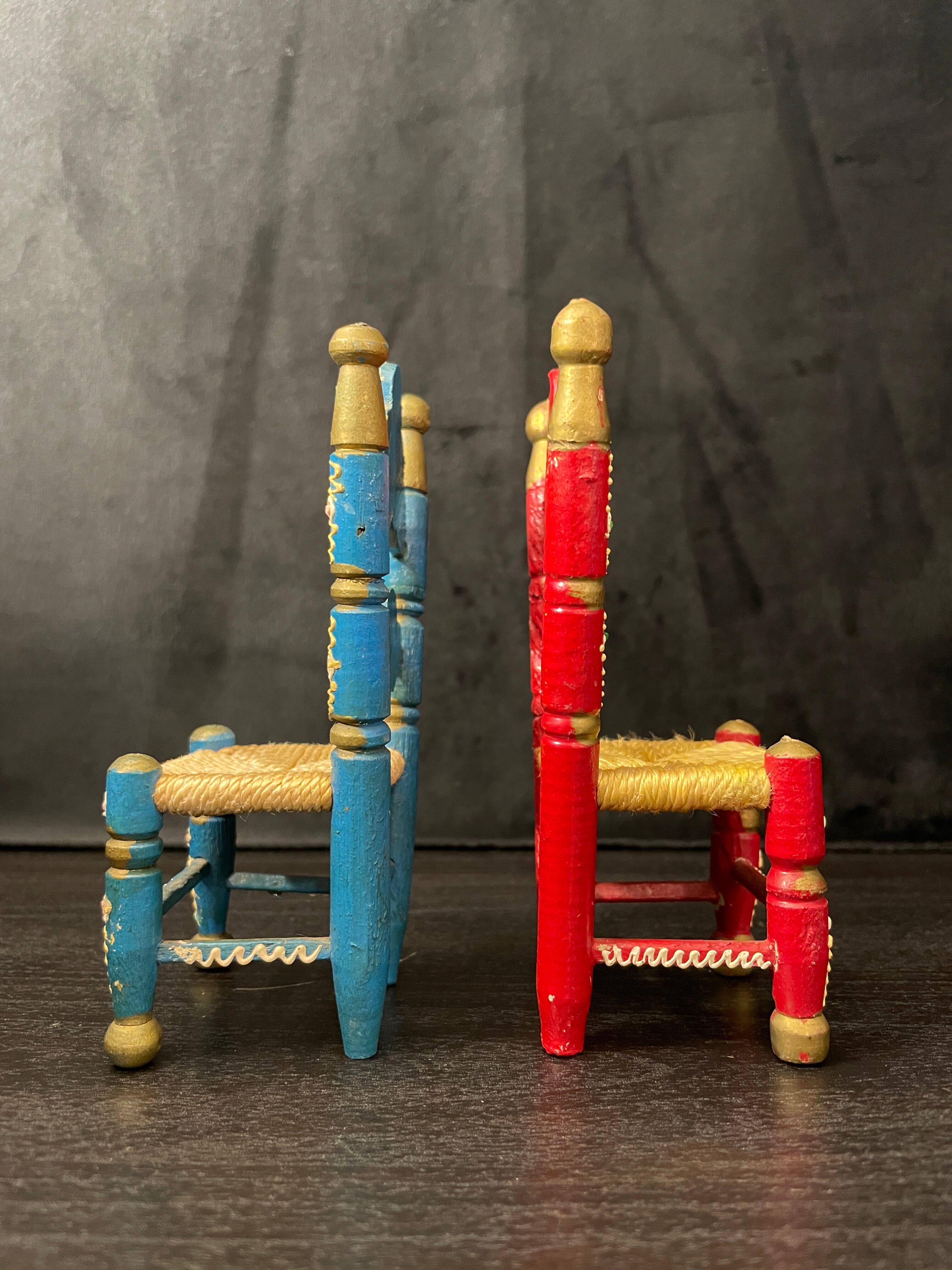 Pair of wooden chairs