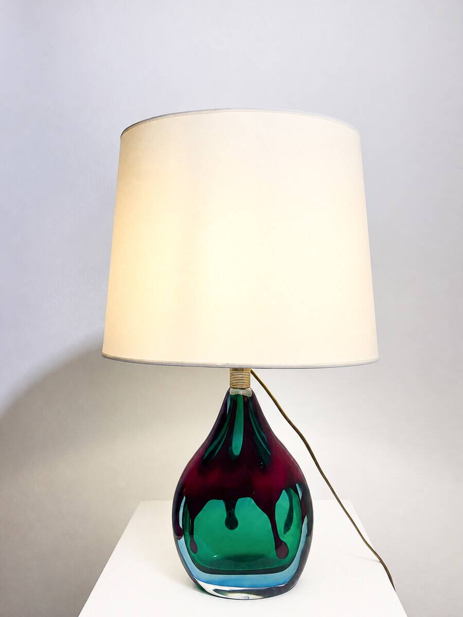 Murano Glass Table Lamp, Italy, 1950s