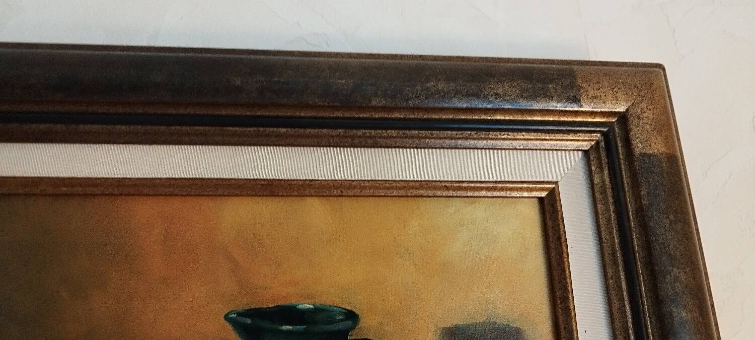 Still life with fruit signed Leroux