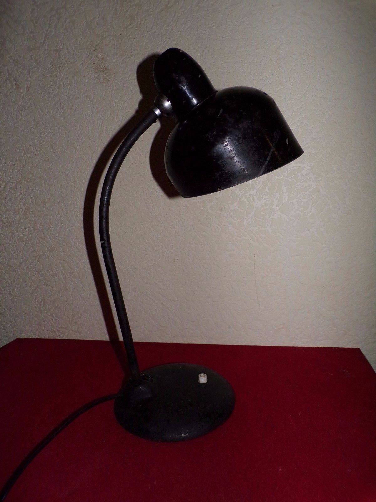 Rare lampe d'atelier Escolux vintage 1940 marque Kaiser Idell industriel