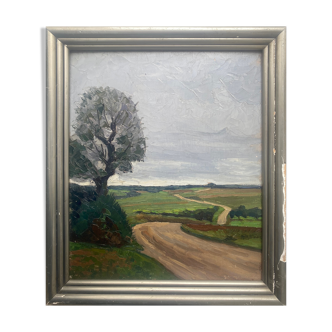 Old painting hsp "landscape" germain raingo-pelouse (1893-1963)