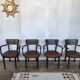Series of 4 Baumann chairs 1950