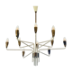 Chandelier 12 arms attributed to Stilnovo,1950