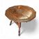 Table pliante antique sculptée en forme de tripode / Pays-Bas / chêne / XIXe siècle vers 1880