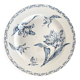 Round ironstone dish Luneville K&G tulip motif