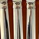 Christofle Atlantide model 12 table knives 24.5 cm very good condition