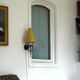 Pair of metal lamps with lampshade