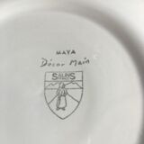 Suite of 9 Salins dessert plates