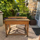 Old wooden schoolboy desk