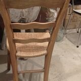 Old straw chair