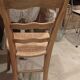 Old straw chair