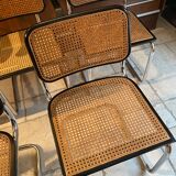 Set of 4 chairs B32 and 2 armchairs B64 Cesca by Marcel Breuer Italian Edition 1980