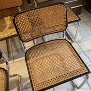 Set of 4 chairs B32 and 2 armchairs B64 Cesca by Marcel Breuer Italian Edition 1980