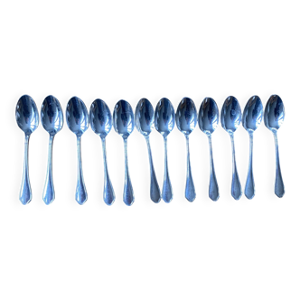 12 Ravinet d'Enfert silver-plated mocha spoons