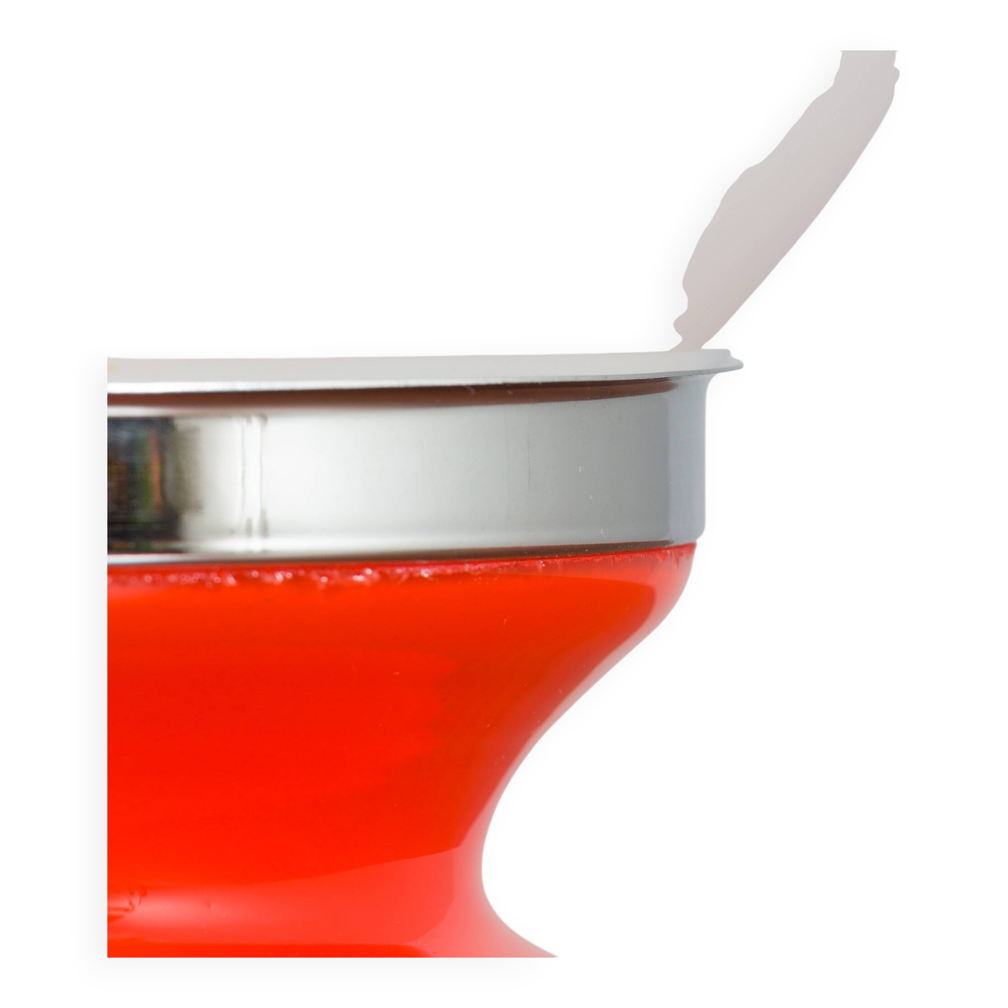 Pair Italian Space Age Mazzega Murano glass table lamps