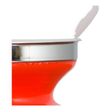 Pair Italian Space Age Mazzega Murano glass table lamps