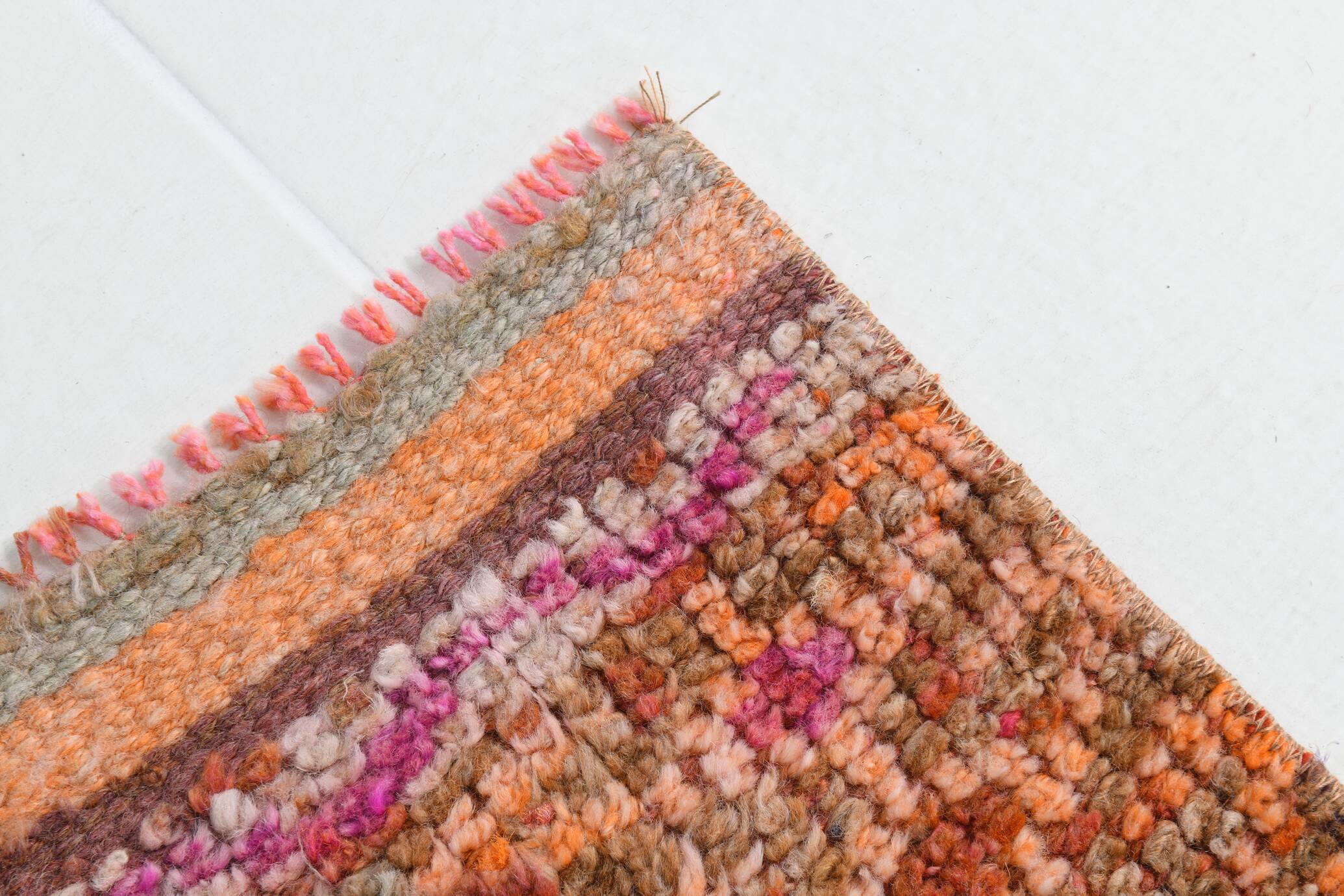 3x10 Pink & Brown Oriental Vintage Runner, 90x317Cm