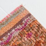 3x10 Pink & Brown Oriental Vintage Runner, 90x317Cm