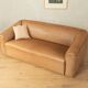 DS-47 three-seater sofa from the 1970s by de Sede in natural light brown nappa leather