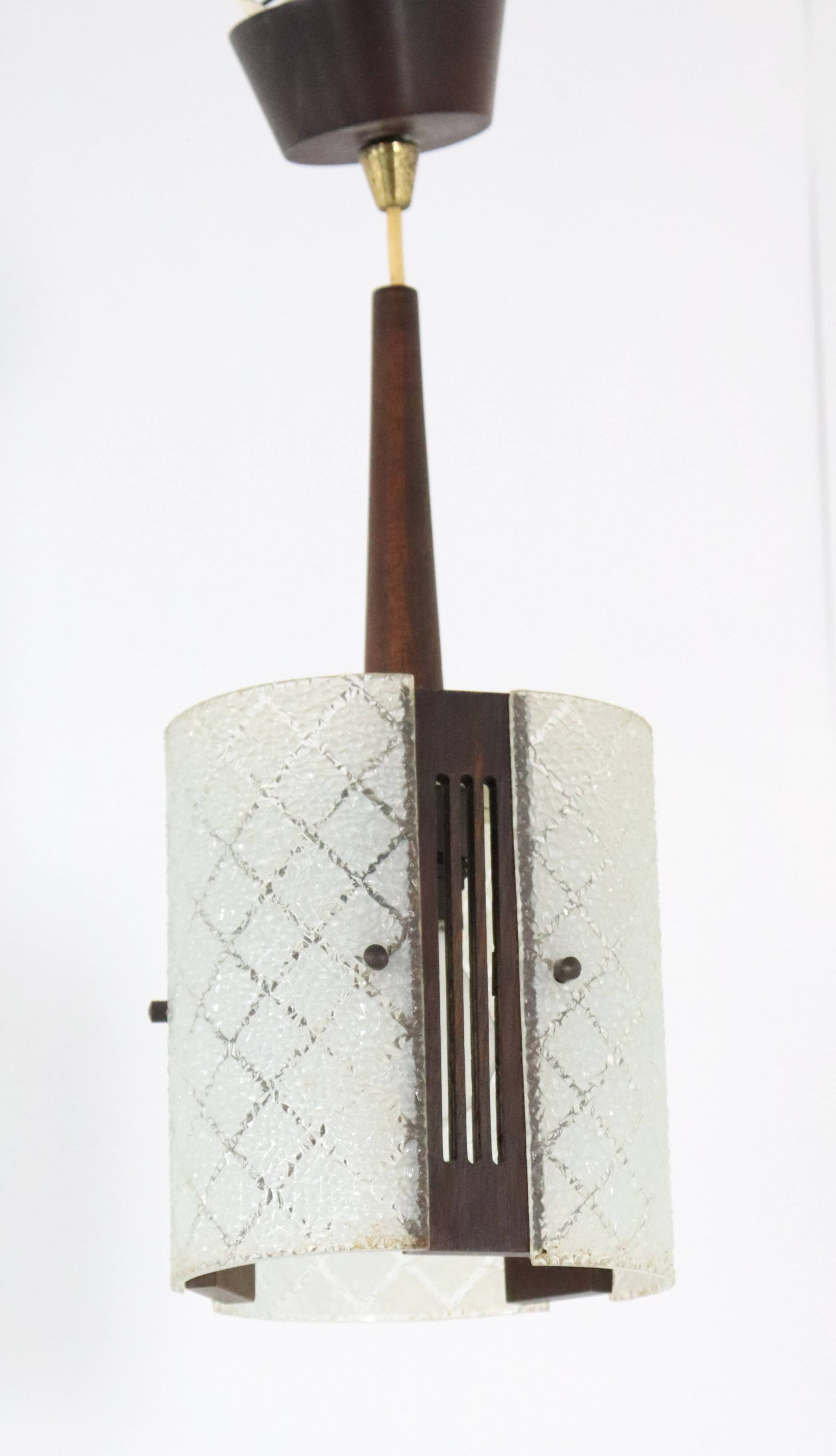 vintage  Glazen hanglamp 'Meerhoven'