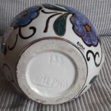 Vintage ceramic vase signed Alpho