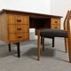 Scandinavian double-sided teak desk from the 50s/60s