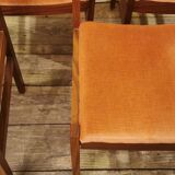 Set of 4 Danish Scandinavian chairs