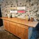 Vintage French Oak and Pine Counter – 1930s Shop Counter or Kitchen Island
