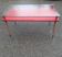 Vintage desk table with tapered legs