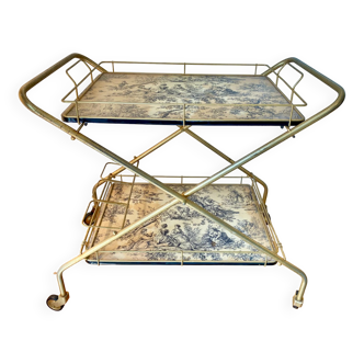 Brass bar trolley