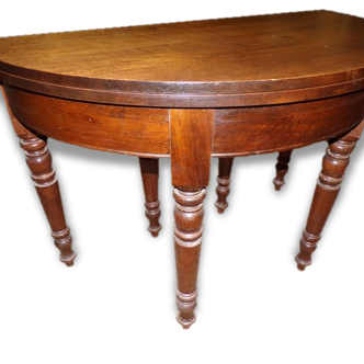 Table half moon 6 feet vintage