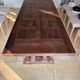 Large solid wood dining table