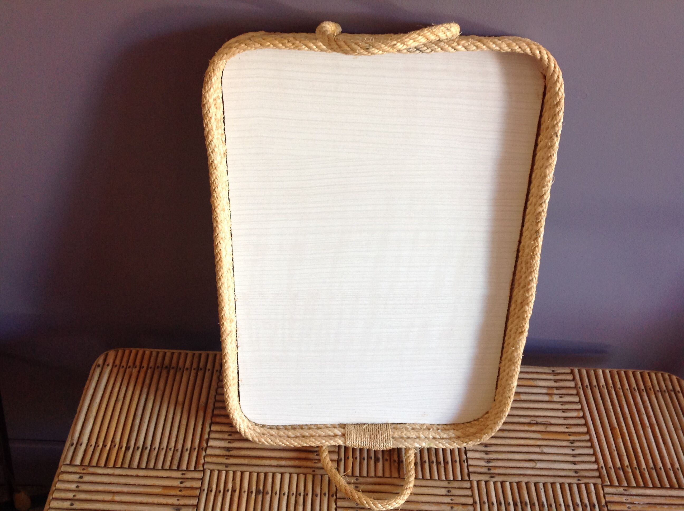 String and formica tray