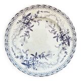 Large flat Iron Earth. Cream & blue color