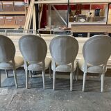 Beige medallion chairs